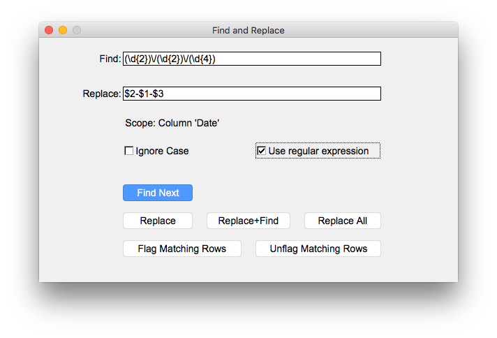 Find & Replace with Regular Expressions